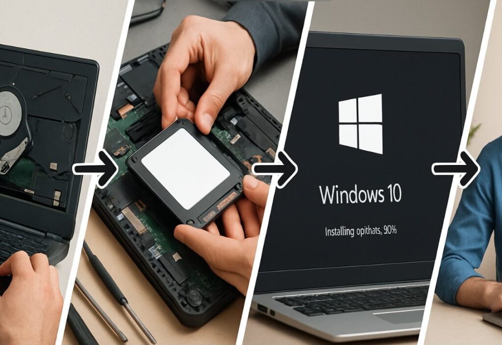 SSDディスク交換してWINDOWS10
インストール作業