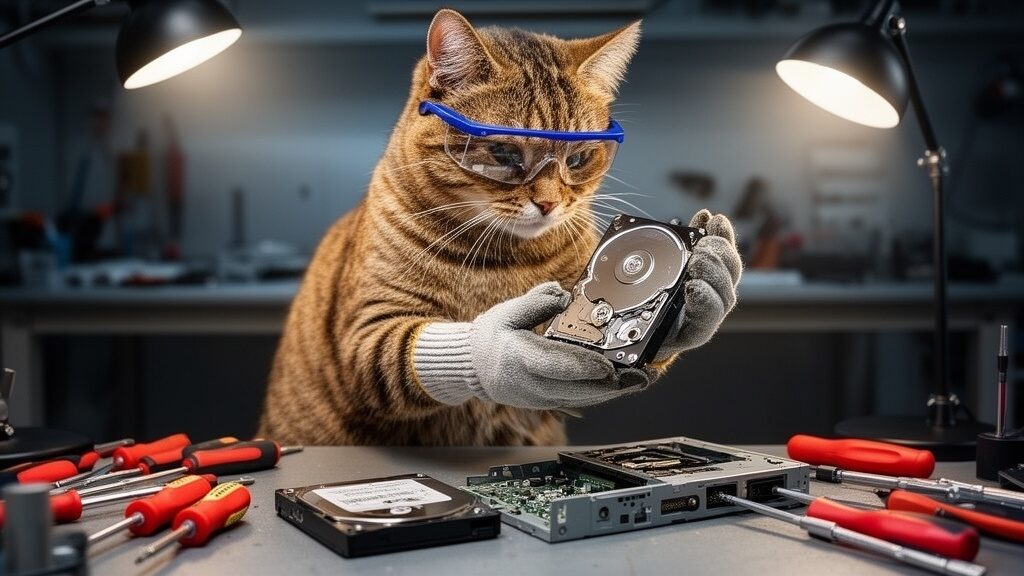 カメラのハードディスク交換